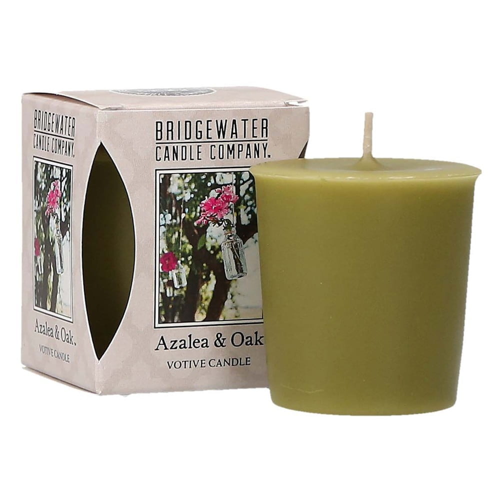 Votívna sviečka Bridgewater Candle Company Azalka a dub, doba horenia 15 hodín