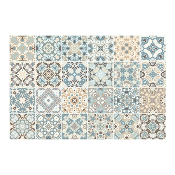 Sada 24 dekoratívnych samolepiek na stenu Ambiance Underwater Garden, 15 × 15 cm-image-2