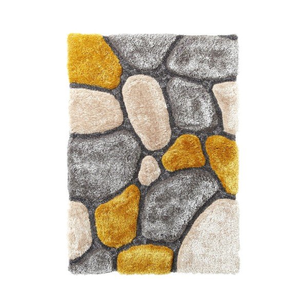 Žltý koberec Think Rugs Noble House, 120 x 170 cm