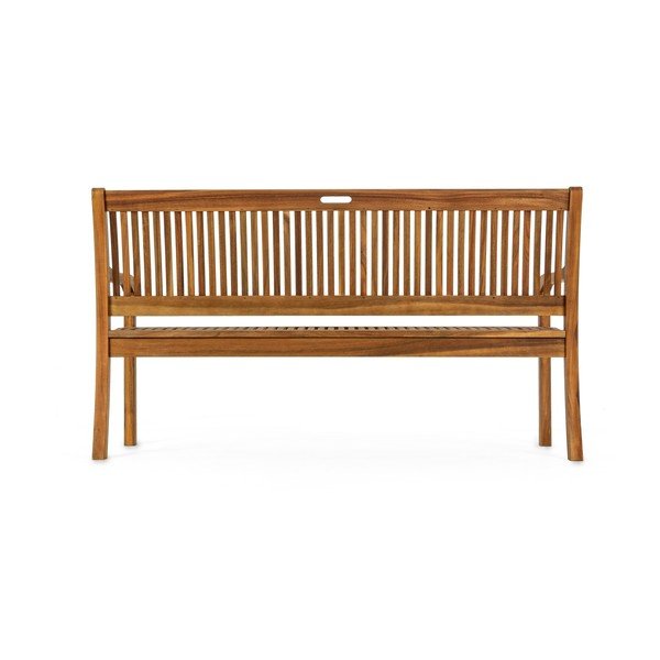 Drevená záhradná lavica v prírodnej farbe Noemi – Bizzotto-image-4