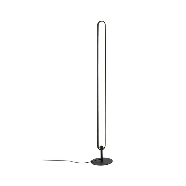 Matne čierna kovová LED so stmievačom stojacia lampa (výška  130 cm) Loop – Ellos Home-image-3