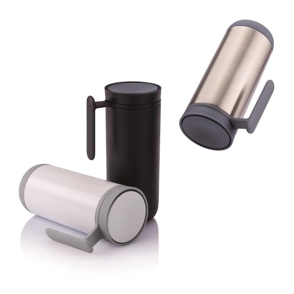 Čierny cestovný termohrnček s uchom XD Design Clik, 225 ml-image-2