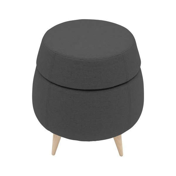 Antracitový puf s úložným priestorom Softline Pod-image-2