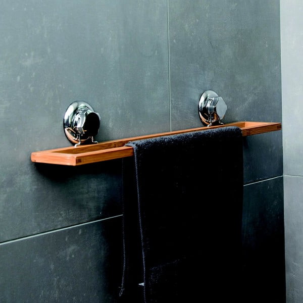 Bambusový nástenný držiak na uteráky Compactor Spa-image-1