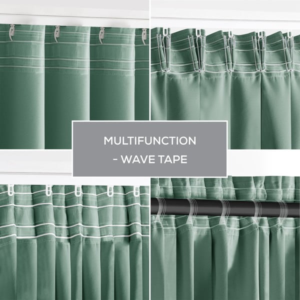 Svetlozelený dimout záves 140x270 cm Kierra – Restilo-image-2