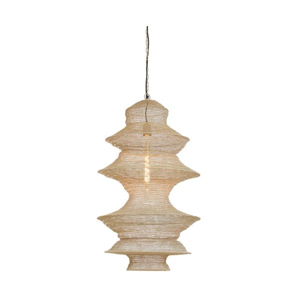 Béžové kovové závesné svietidlo Nakisha – Light & Living-image-1
