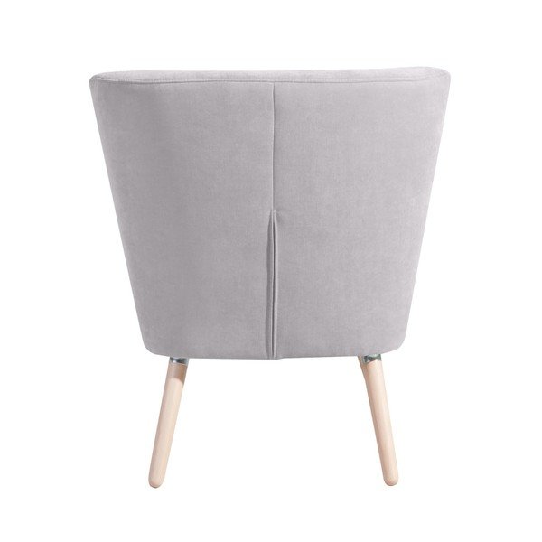 Svetlosivé kreslo Max Winzer Neele Velor-image-2