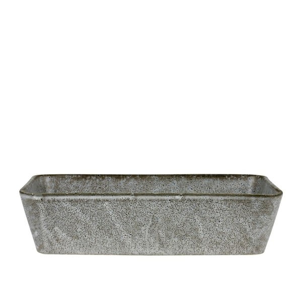 Sivá kameninová servírovacia misa Bitz Mensa, 32 × 19 cm