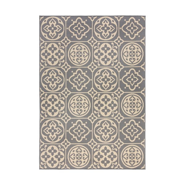 Sivý vonkajší koberec Flair Rugs Tile, 200 x 290 cm