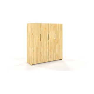 Šatníková skriňa z borovicového dreva Skandica Bergman, 170 x 180 cm