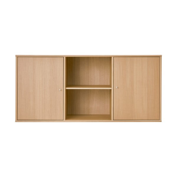 Nízka závesná komoda v dekore duba v prírodnej farbe 133x61 cm Mistral – Hammel Furniture