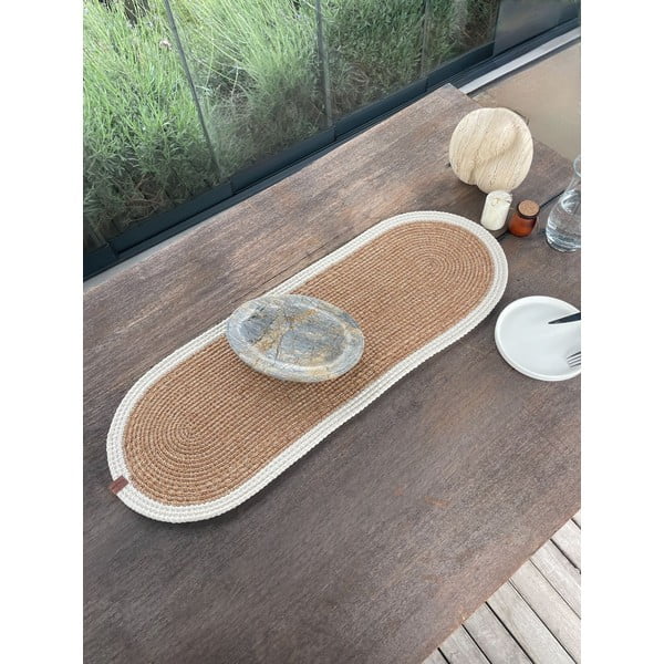 Jutový behúň na stôl 35x100 cm Wicker – Mila Home Luxury-image-3