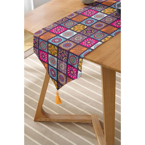 Behúň na stôl 45x140 cm Mandala Tiles – Minimalist Cushion Covers-image-1