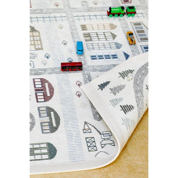 Biely obojstranný detský koberec Narma Ülejõe, 160 x 230 cm-image-2