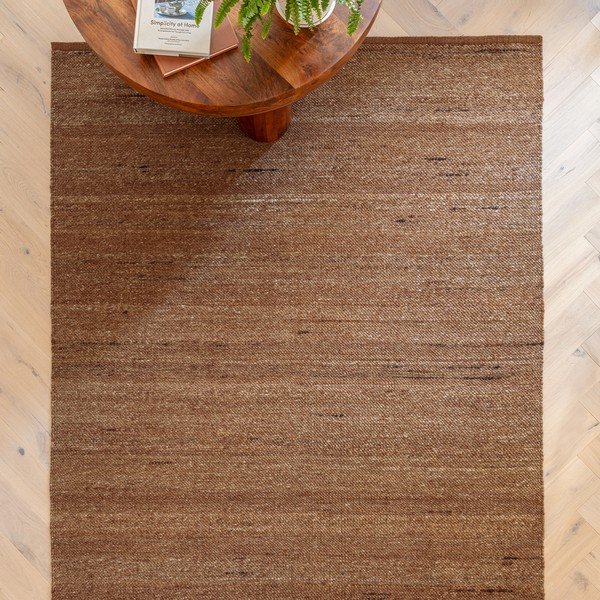 Obojstranný/ručne tkaný koberec s prímesou vlny v terakotovej farbe 160x230 cm Birkdale Rust – Asiatic Carpets-image-1