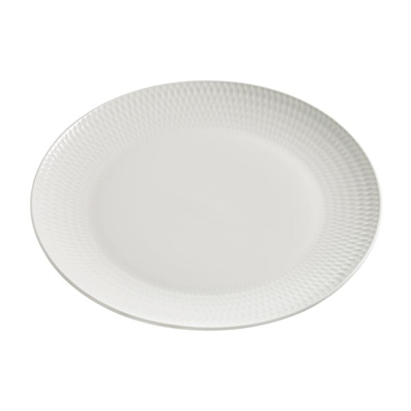 Biely porcelánový tanier Maxwell & Williams Diamonds, 27 cm