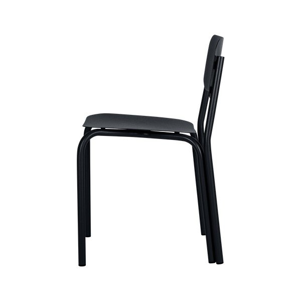 Čierna kovová záhradná stolička Kei – noo.ma-image-2