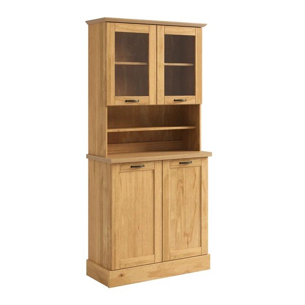 Skriňa z borovicového dreva v svetlo prírodnej farbe 86x181,5x37 cm Teramo – Støraa-image-4