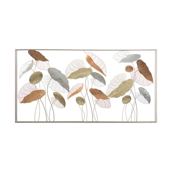 Nástenná kovová dekorácia Mauro Ferretti Lotus, 134,5 × 68,5 cm