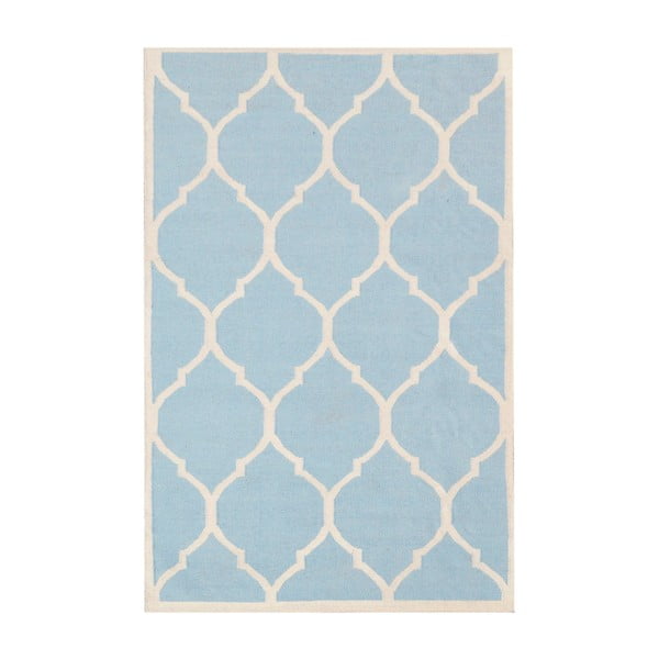Ručne tkaný koberec Lara Light Blue, 140 x 200 cm