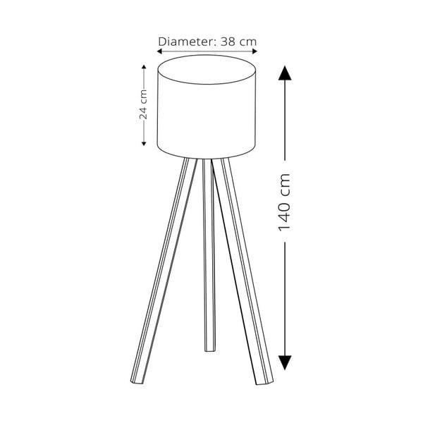 Sivá stojacia lampa Aida-image-3