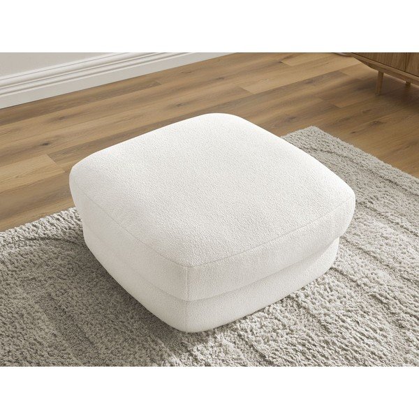 Biela podnožka z textílie buklé Leonore – Bobochic Paris-image-4