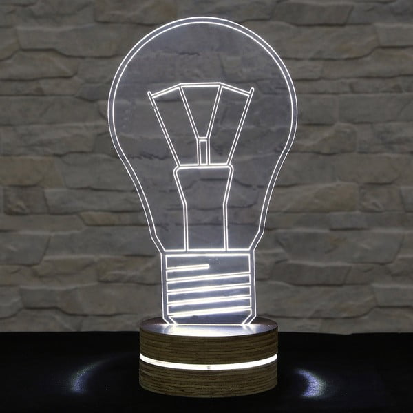 3D stolová lampa Bulb