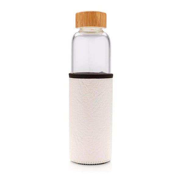 Sklenená fľaša s bielym úchytom XD Collection, 0,55 l