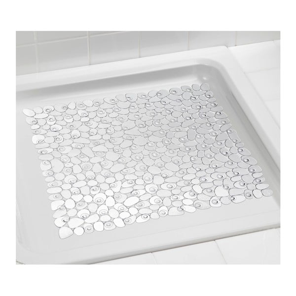 Transparentní protišmyková kúpeľňová podložka Wenko Paradise, 54 × 54 cm-image-1