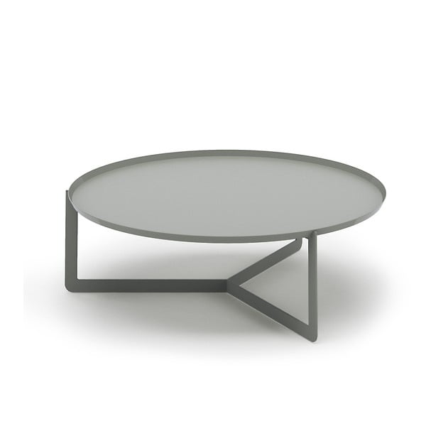Svetlosivý konferenčný stolík MEME Design Round, Ø 80 cm