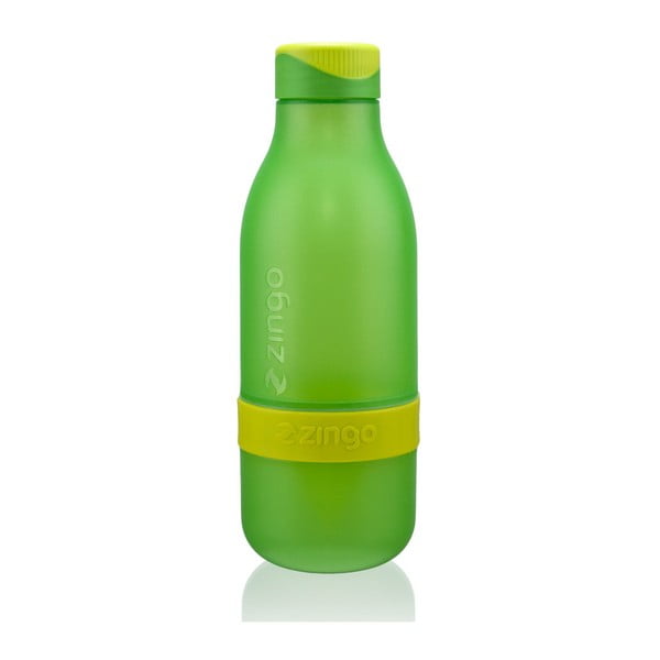 Fľaša na vodu s citrónom Zingo Green