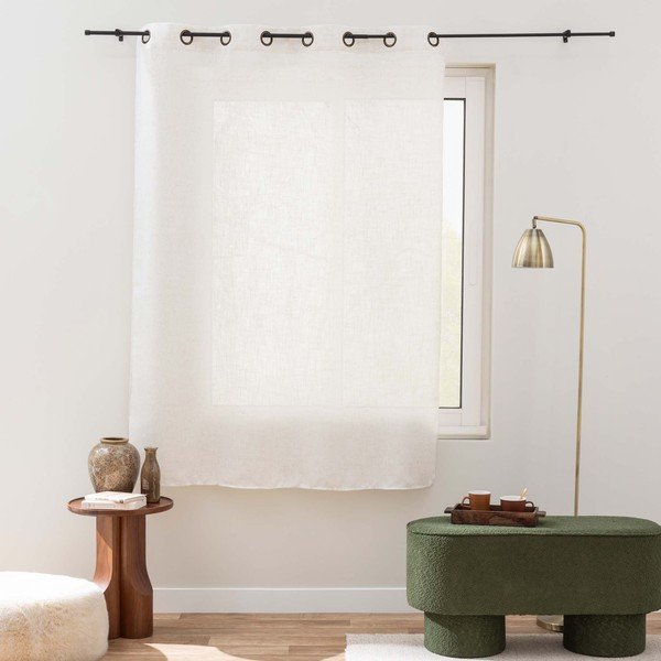 Krémovobiely záves 140x240 cm Pauline – douceur d'intérieur-image-1