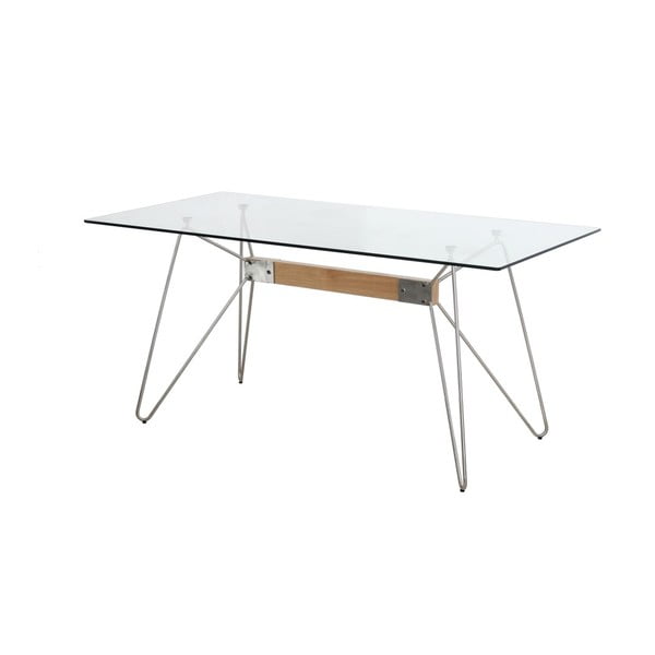 Jedálenský stôl s bielyma nohami Marckeric Nicole, 160 x 90 cm
