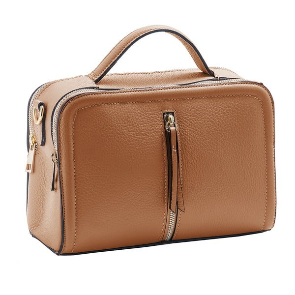 Hnedá kabelka / taška z pravej kože Andrea Cardone Galuia