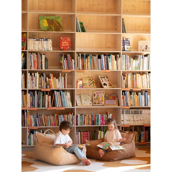 Hnedý menčestrový detský sedací vak Chair – Wigiwama-image-4