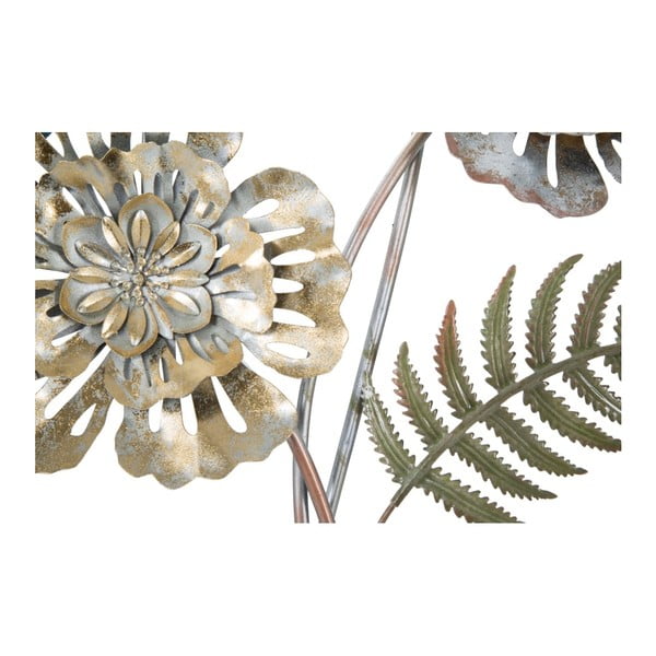Železná nástenná dekorácia s prírodnými motívmi Mauro Ferretti Too, výška 98 cm-image-1