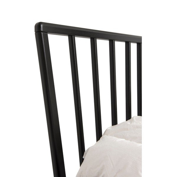 Čierna ručne vyrábaná posteľ z masívneho brezového dreva Kiteen Melodia, 160 × 200 cm-image-2