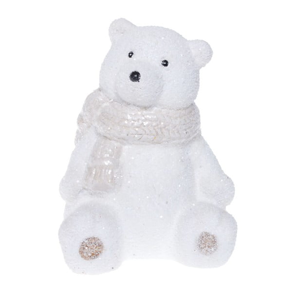 Biela keramická dekoratívna soška Ewax Polar Bear, výška 14 cm