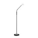 Čierna LED stmievateľná stojacia lampa (výška 150 cm) Dent – ​​Fischer & Honsel