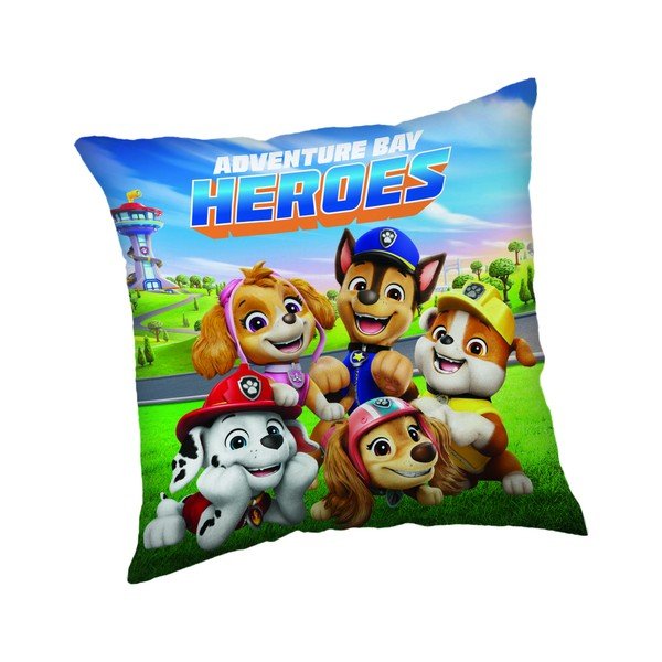 Mikroplyšový detský vankúšik 40x40 cm Tlapková patrola Heroes – Jerry Fabrics