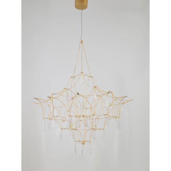 Kovové LED závesné svietidlo v zlatej farbe ø 80 cm Goro – Nova Luce-image-4