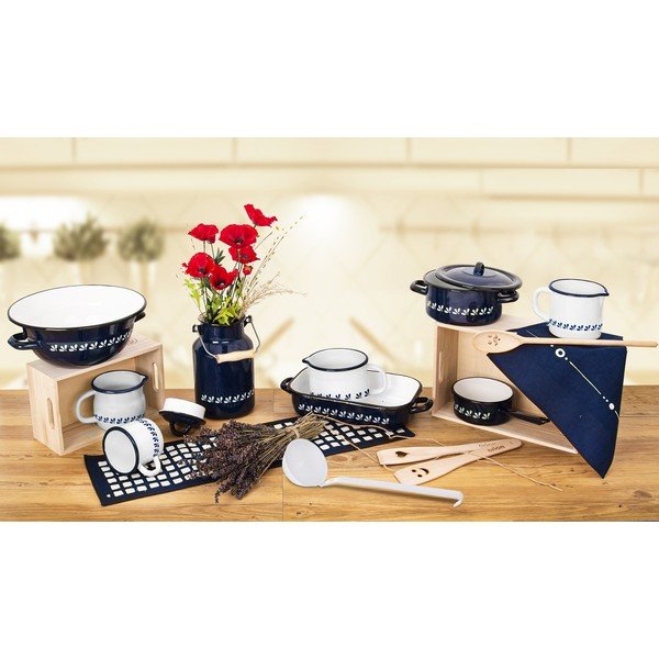 Modrá smaltovaná rajnica Orion, 0,6 l-image-1