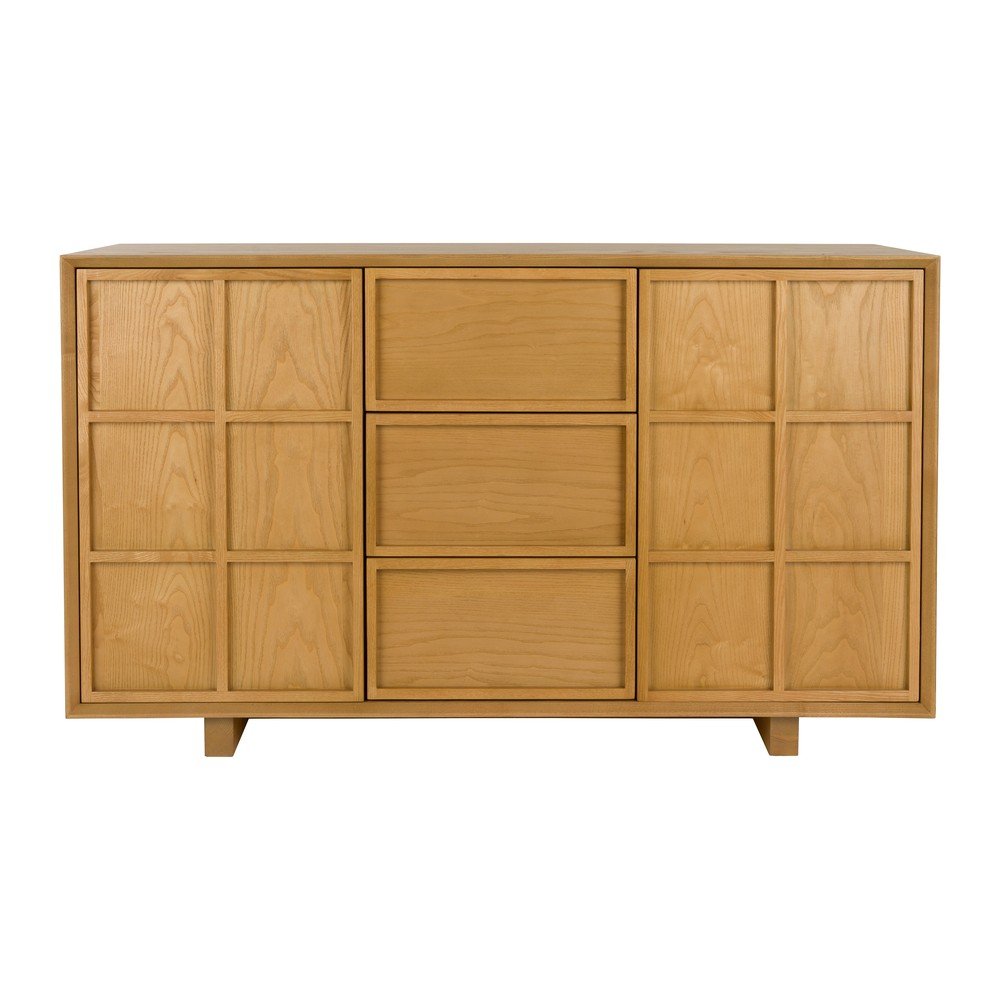 E-shop Komoda z jaseňového dreva v prírodnej farbe 120x70x45 cm Raster – Zuiver
