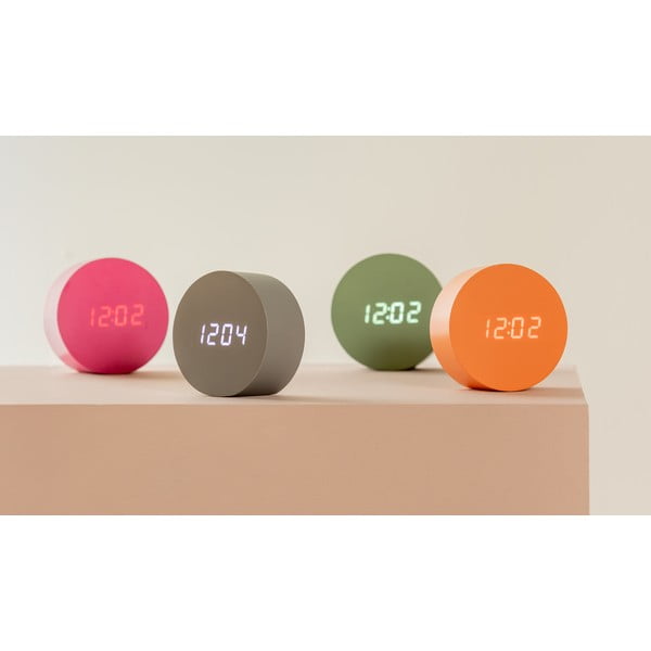 Digitálny budík ø 9 cm Spry Round – Karlsson-image-1