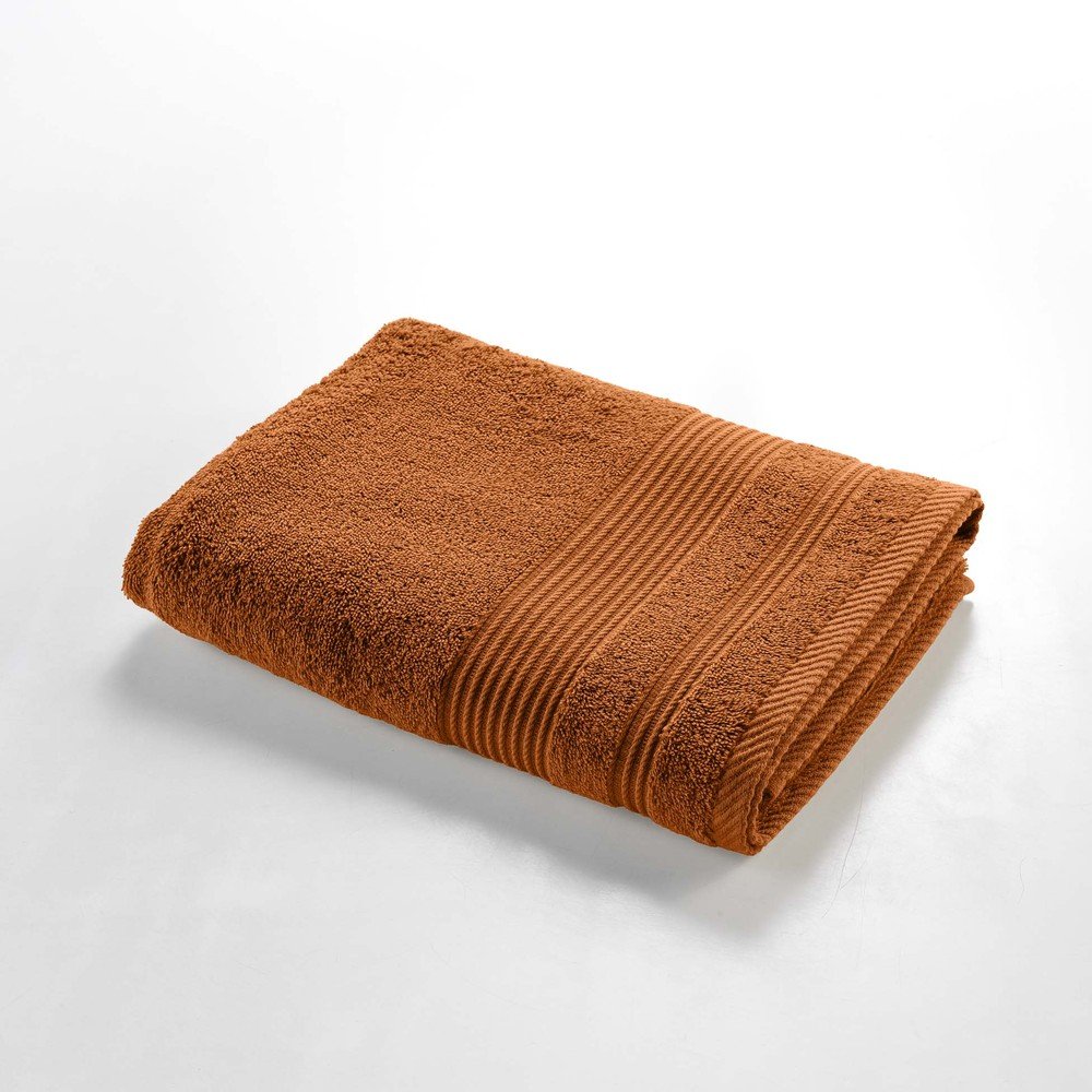 E-shop Froté bavlnená osuška v terakotovej farbe 70x130 cm Tendresse – douceur d'intérieur
