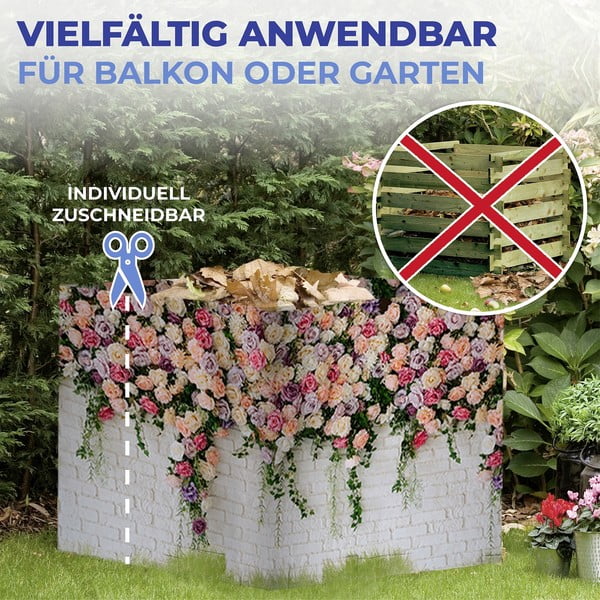 Balkónová zástena 500x85 cm Roses - Maximex-image-1