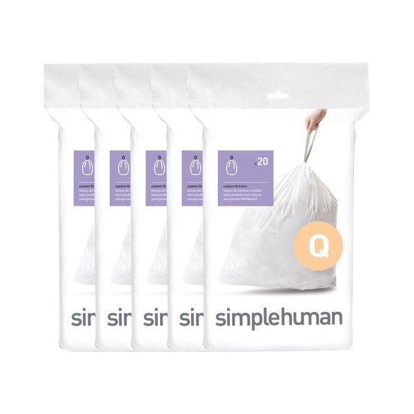Sťahovacie vrecia na odpadky 100 ks 65 l Q – simplehuman