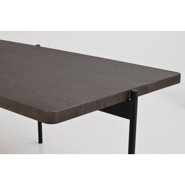 Hnedý konferenčný stolík z jaseňového dreva Rowico Shelton, 145 x 60 cm-image-4