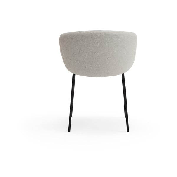 Svetlosivé čalúnené jedálenské kreslo Add – Teulat-image-4