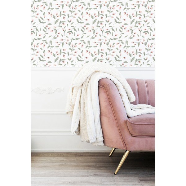 Detská tapeta z netkanej textílie 10 m x 50 cm Flower Buds – Lilipinso-image-3